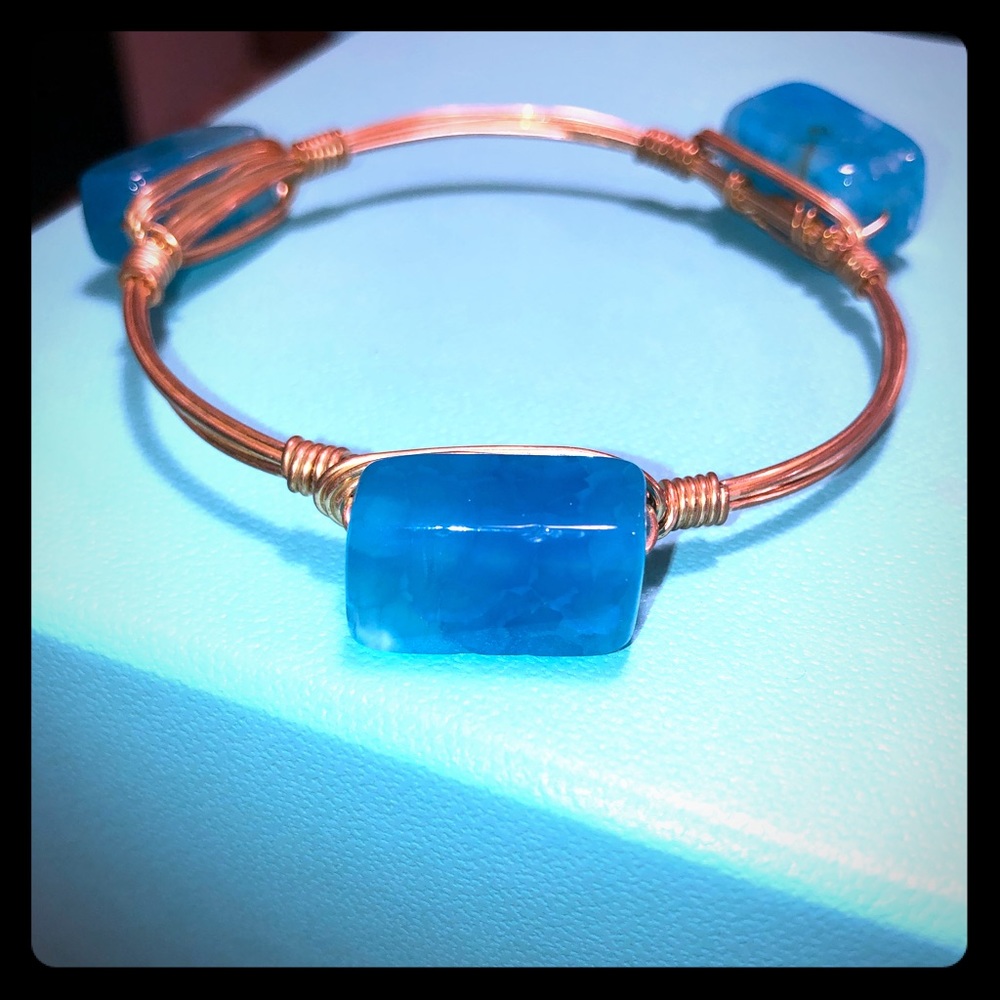 Teal blue bangle